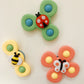 Kids Gyro Insect Sucker Spinner Rattle Bathroom Bath Toys Table Dinner Appease Toys for Baby Toddlers