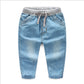 Boys' Soft Thin Jeans Tencel Trousers Kids Mosquito Pants