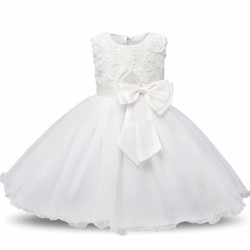 Princess Flower Girl Dress Summer Tutu Wedding Birthday Party Dresses