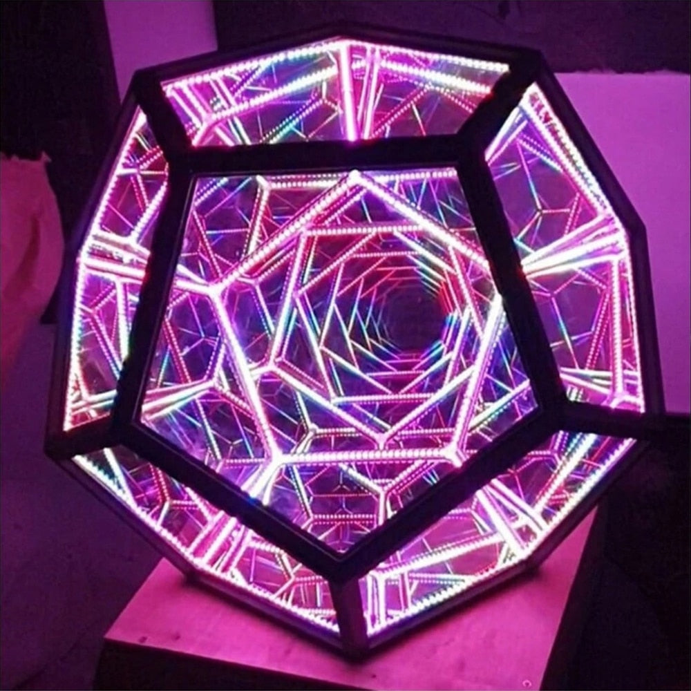 Infinity Dodecahedron LED Lights The Trap Orb Gaming Room Decor Nightlights