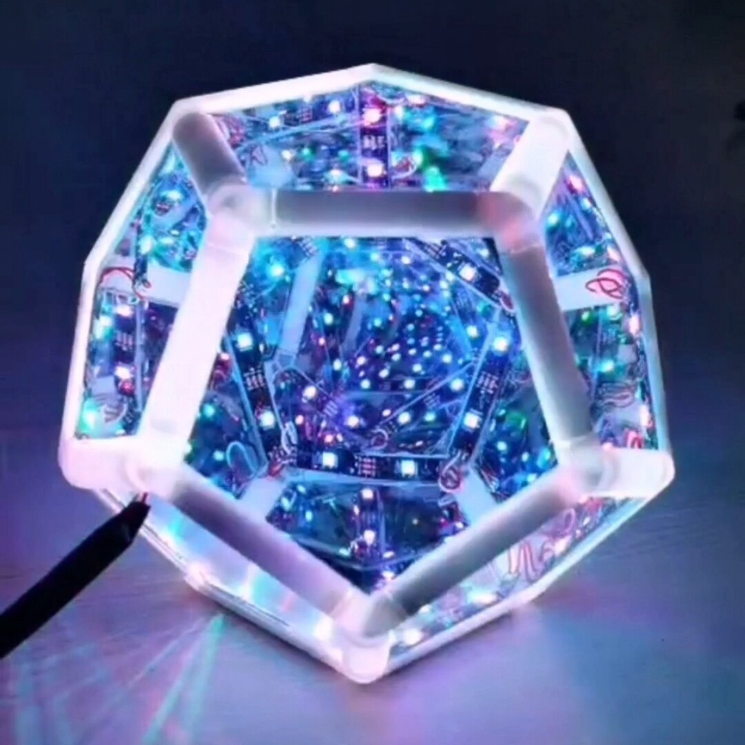 Infinity Dodecahedron LED Lights The Trap Orb Gaming Room Decor Nightlights